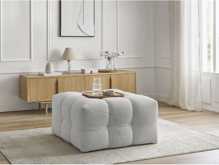 Pouf CLOUD tissu bouclette