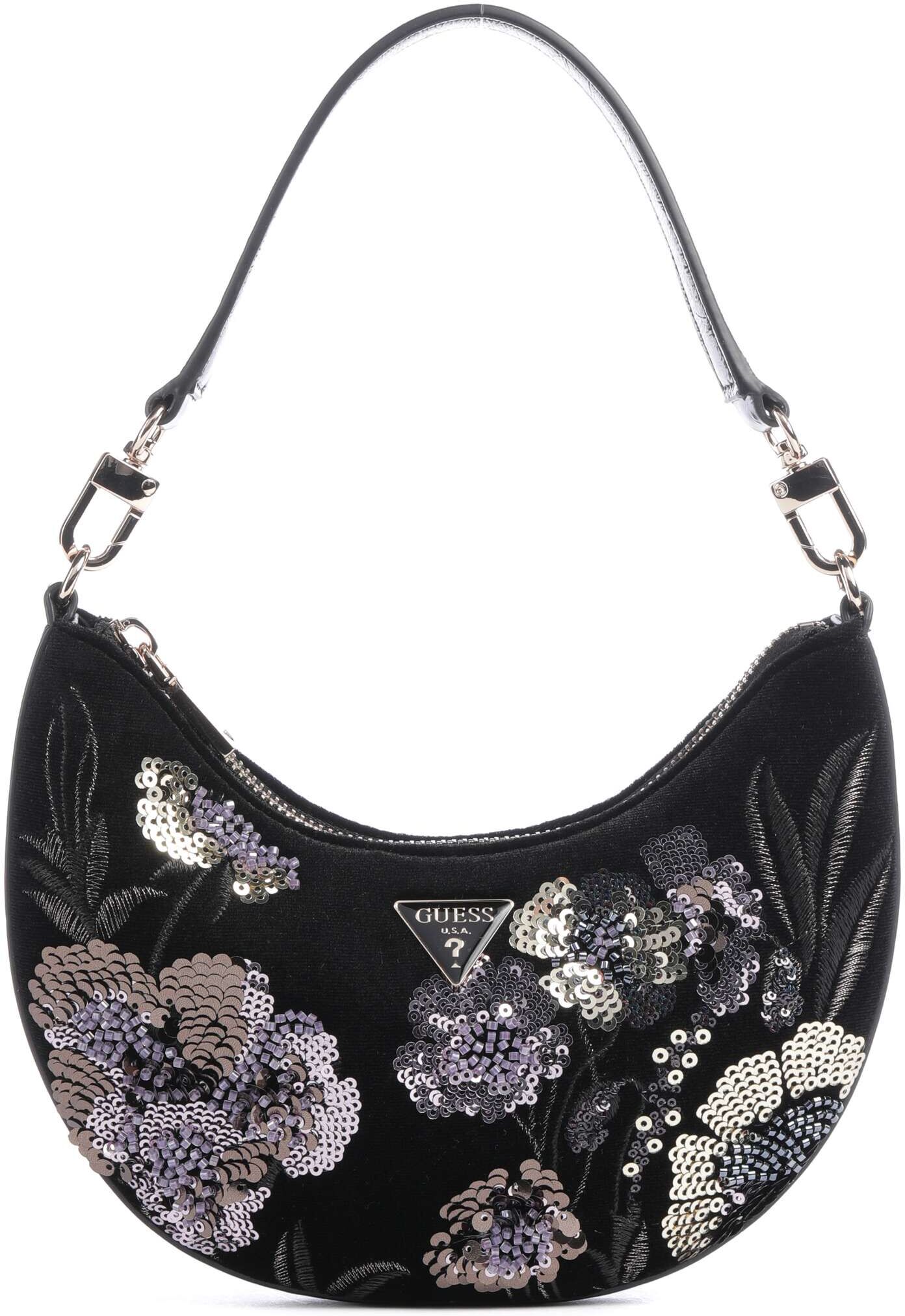 Guess Tasmin Mini Schultertasche, schwarz