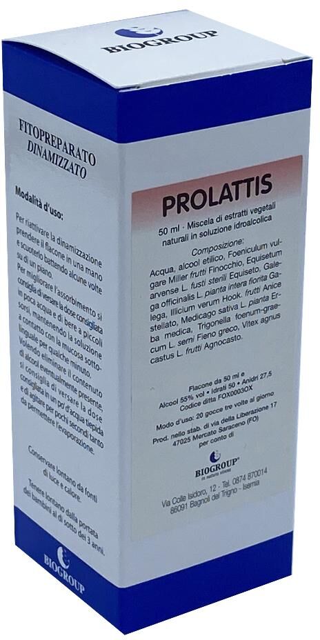 BIOGROUP SpA SOCIETA' BENEFIT PROLATTIS Gtt 50ml
