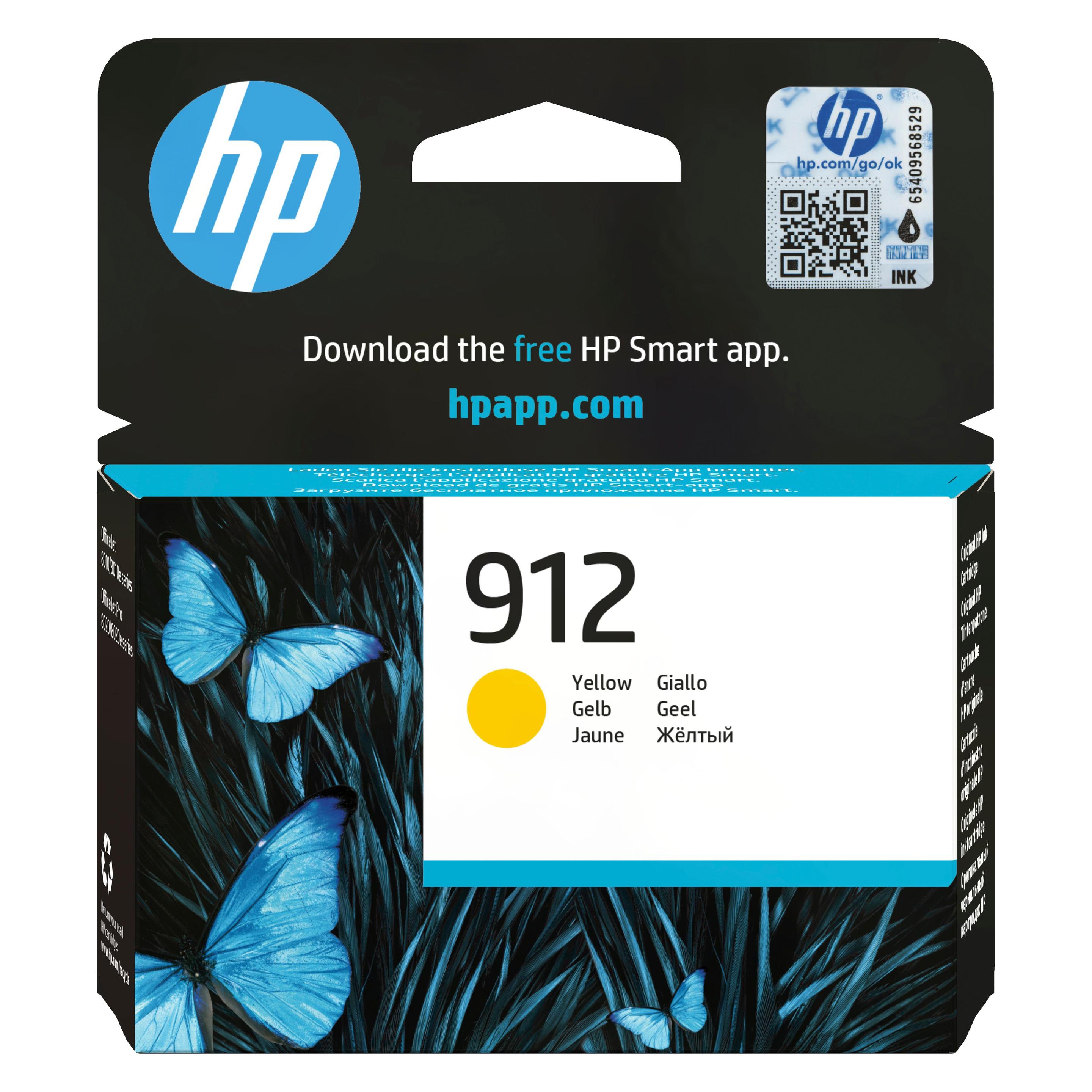 HP 912 Yellow Original Ink (Y) (3YL79AE)