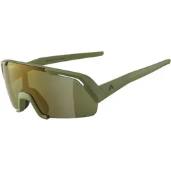 Alpina, Unisex, Sportbrille, Rocket Youth Q-Lite (olive matt, Gold), Grün