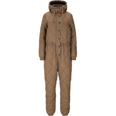 Overall WHISTLER "Minas", Damen, Gr. 40, EURO-Größen, braun, 100% Polyester, lang, ohne Ausschnitt, Overalls Overall, mit wasserabweisenden Eigenschaften