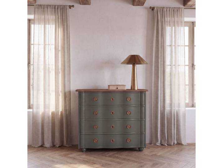 Commode vert kaki, L100 cm