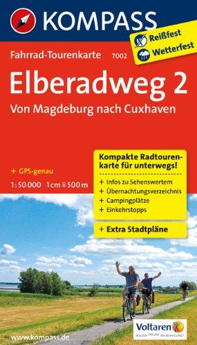 Elberadweg 2, Von Magdeburg nach Cuxhaven 1 : 50 000: Fahrrad-Tourenkarte. GPS-genau - Preis vom 09.10.2026 07:28:09 h