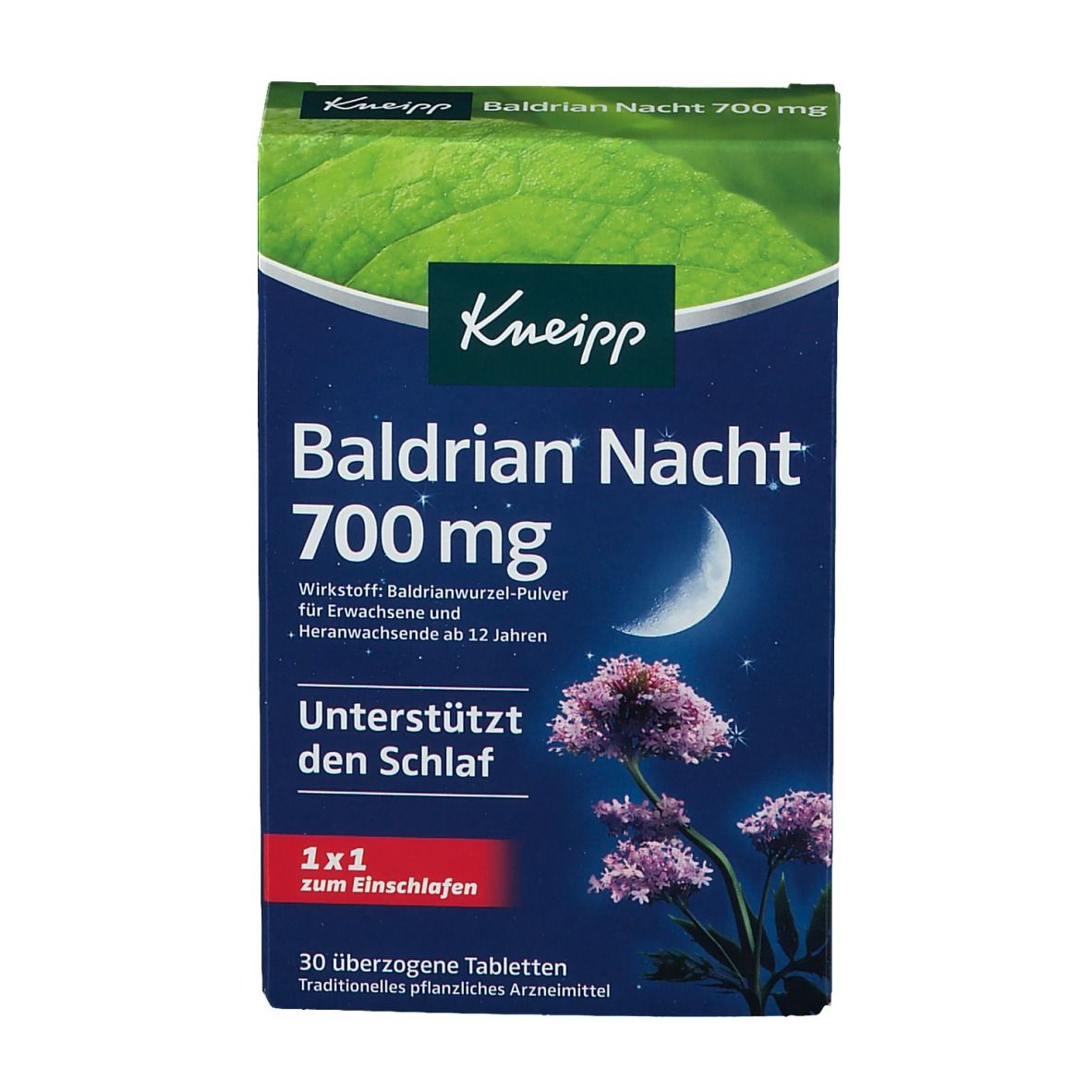 Kneipp Baldrian Nacht 700 mg Filmtabletten 30 St