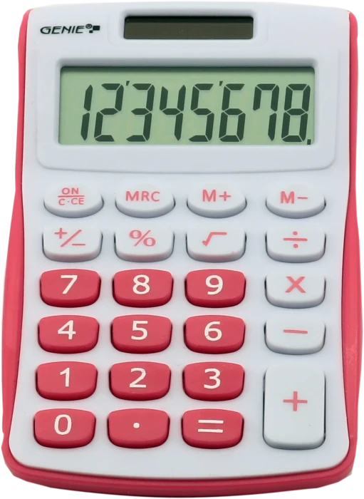 Genie Taschenrechner 120 P 8-stellig pink