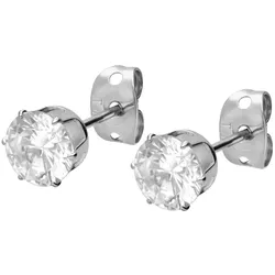 Titan Ohrstecker EINGEFASSTER KRISTALL
