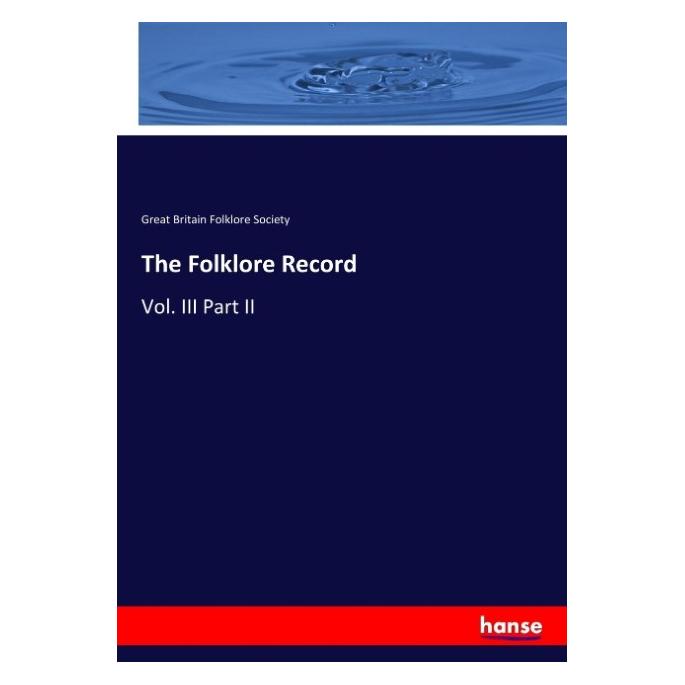 Hansebooks The Folklore Record (Great Britain Folklore Society, 2017) (55910691)