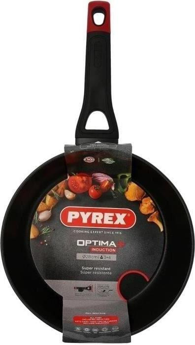 Pyrex Deep frying pan - Forged aluminum - Non-stick - 28 cm