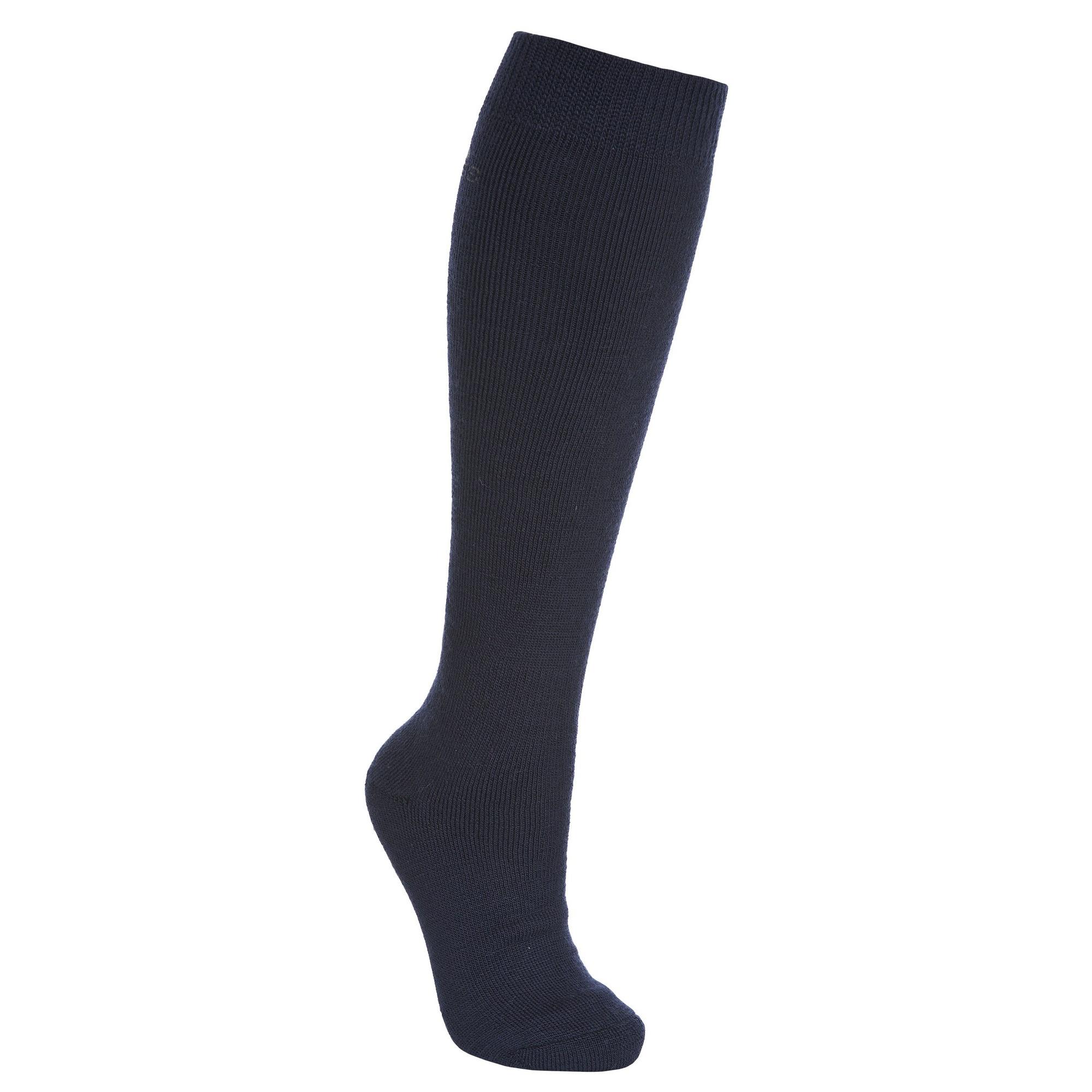 Trespass - Volwassen Unisex Tech Luxe Merino Wollen Hoge Skisokken (Donkerblauw)