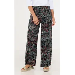 Viskose-Hose in Druck schwarz in Größe 36 von DW-Shop, Schwarz, 36