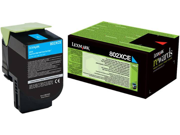 Lexmark Toner d'encre original 80C2XCE - Cyan