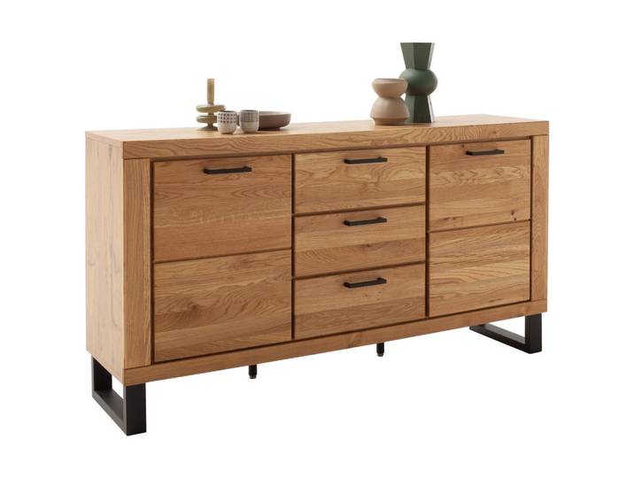 Sideboard Kambo Wildeiche 2 Türen 3 Laden