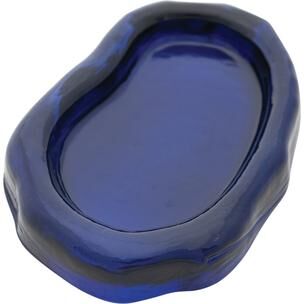 Storied Home Pressed Glass Organic Shaped Dish