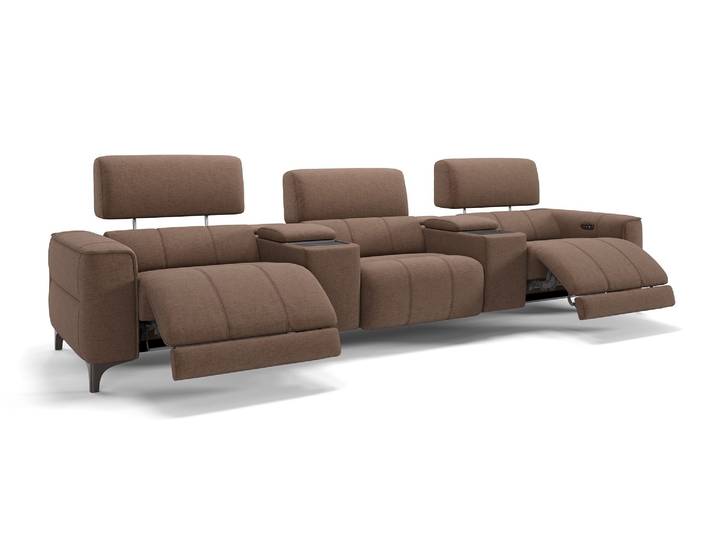 Stoff 3-Sitzer NANTO Kinosofa Relaxsessel Heimkino Lounge-Couch Sofa