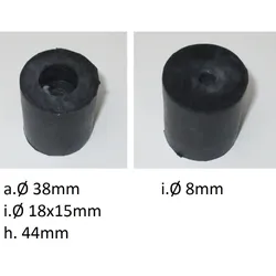 Unicraft Gummifuss PG-E 60/80 Ø38x45mm