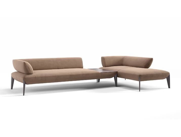 Design Stoff Polsterecke ALMERIA Eckgarnitur Ecksofa