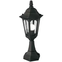 Außenleuchte Gartenlampe Sockelleuchte H 45 cm Wegleuchte Schwarz Laterne