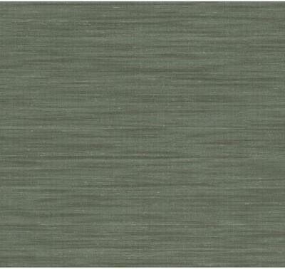 York Wallcoverings Sari Silk Green Faux Fabric Wallpaper - 324 x 27