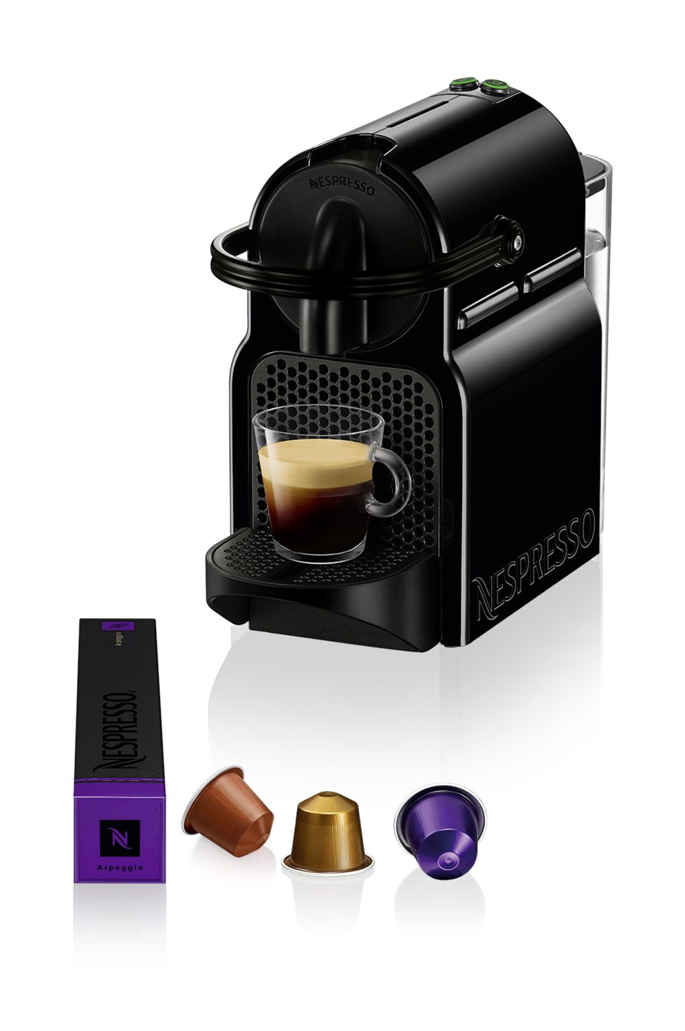 DeLonghi EN80.B Inissia Nespresso Kapselmaschine 19 bar 0,8 l (Schwarz) jetzt inkl. SPARFESTIVAL-Bonus* EN 80.B
