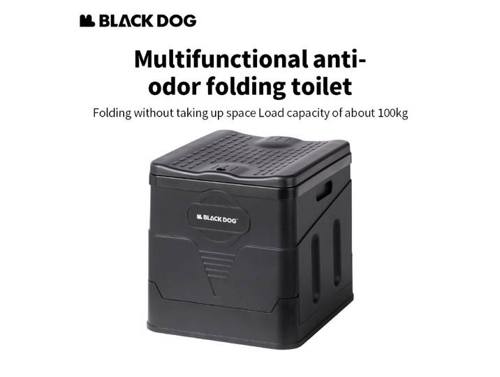 Blackdog-Toilette pliante multifonctionnelle portable pour 2 à 3 personnes, tente de camping, voyage d'urgence, odeur verte
