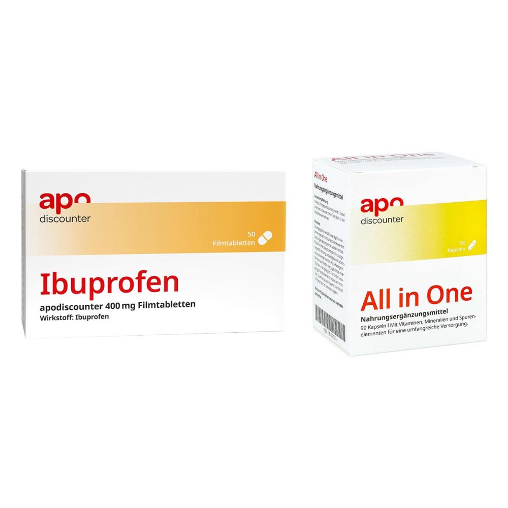 apo.com Group GmbH Schnupfen Sparset - Ibuprofen + All in one Kapseln 08102226