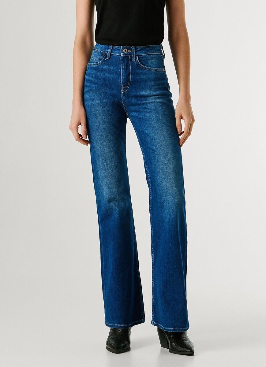 PEPE JEANS Jean flare taille haute WILLA
