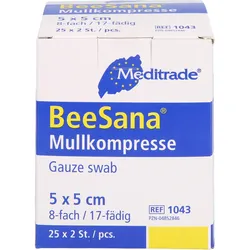 Mullkompr Ster 8F 5x5cm 50 ST