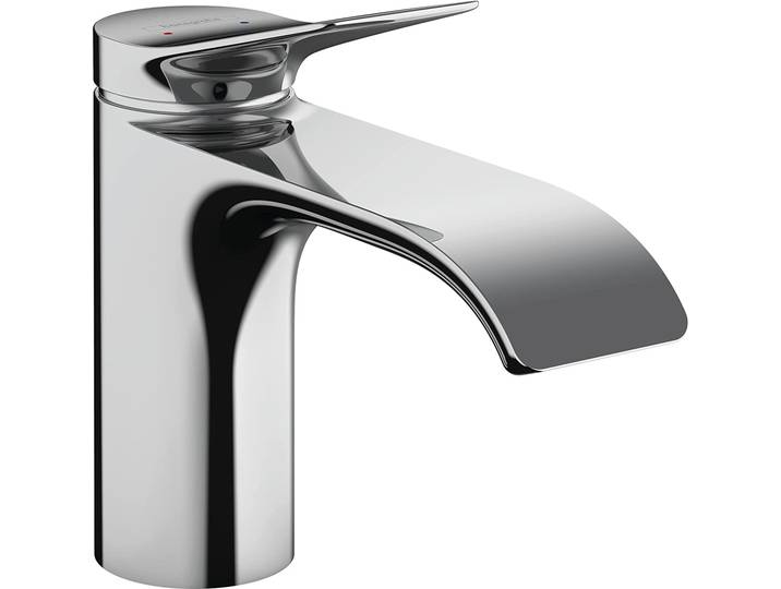 Vivenis Mitigeur de lavabo 80 avec tirette et vidage, bec cascade, chrome (75010000)