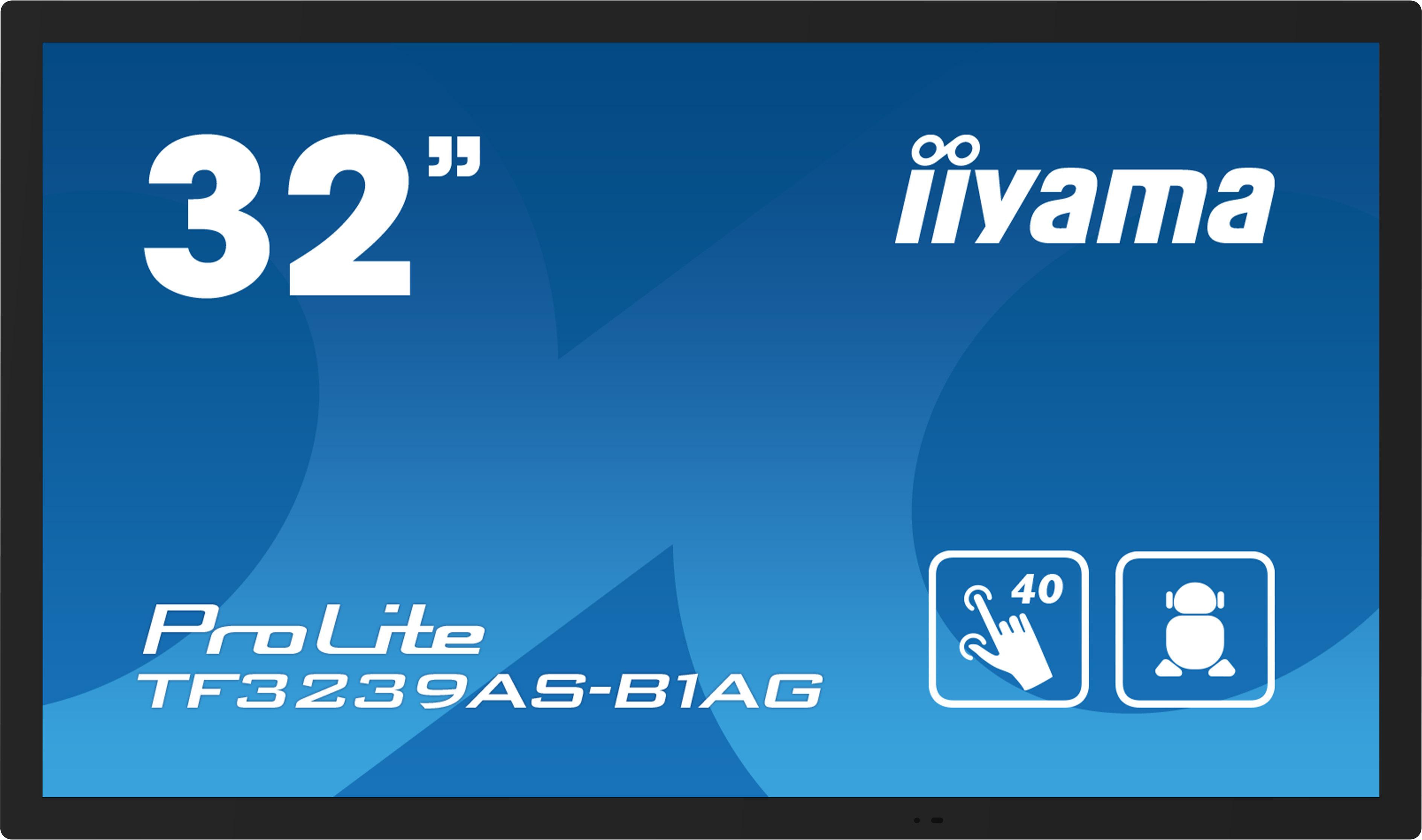 iiyama ProLite TF3239AS-B1AG 31,5"/80cm FHD Multi-Touch Monitor HDMI/DP