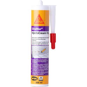 Sika Sika Dichtmasse  Mur InjectoCream-100, 300ml, für Mauerwerk, weiß, für innen & außen, wasserdicht