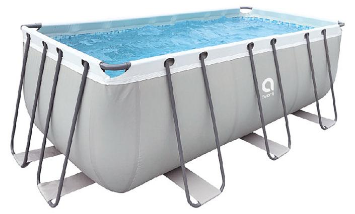 Avenli 17727EU Rahmenpool mit Filterpumpe und Leiter 400 x 207 x 122 cm