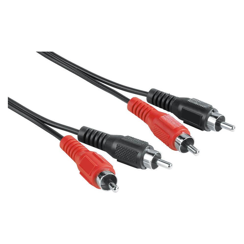 Hama EXXTER Audio Kabel 2 Phono-2 Phono 2,5m (2.50 m, Cinch Kabel) (105024)