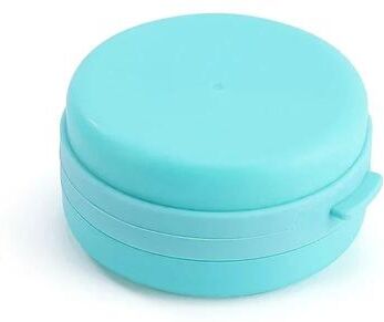 Uplifted Finds Multiuse Bath Brush Hanging Silicone Body Scrubber With Soap Holder blue