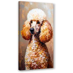 LEINWANDBILD Pudel Hund Tier 50x100cm