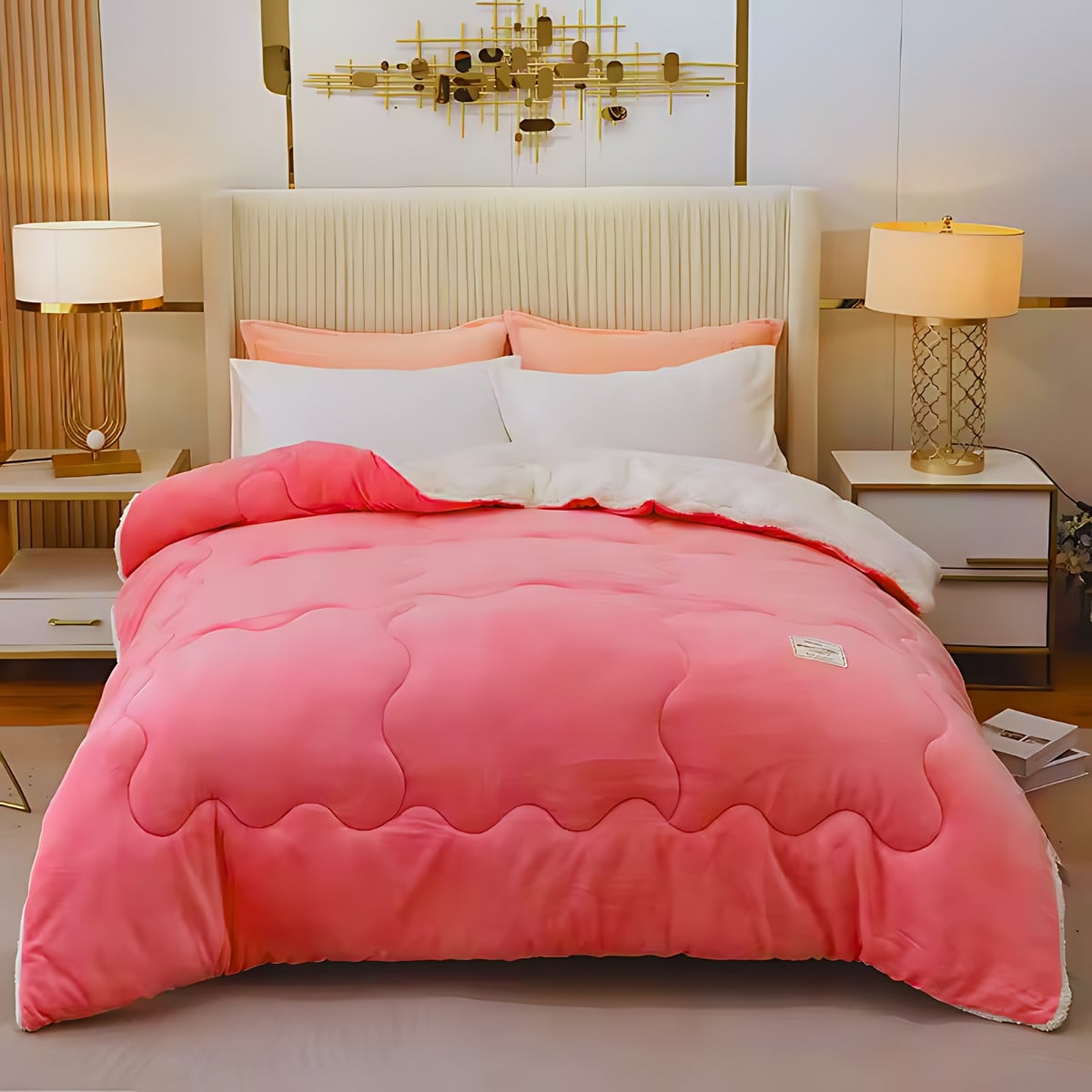Winterdekbed Teddy Roze