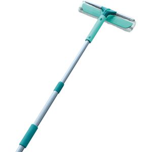 Leifheit Fensterreinigungsset Classic 2in1, Abzieher mit Einwascher & Teleskopstiel