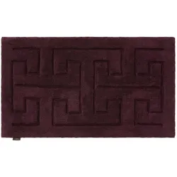 benuta Finest - Badteppich für Badezimmer - Badematte Helios Bordeaux 60x100 cm