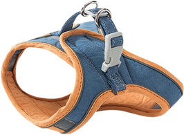 PetsAreLife Luminous Escape Proof Cat Vest Harness And Leash Set Glow In The Dark, Comfortable & Safe For Cats Blue S