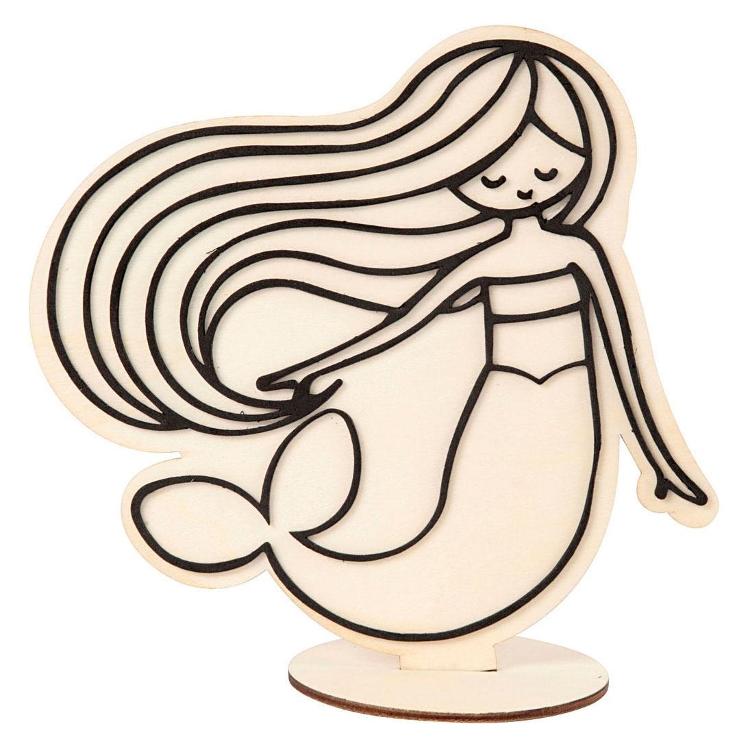 Creativ Company Holzartikel Meerjungfrau 18 cm (791956)