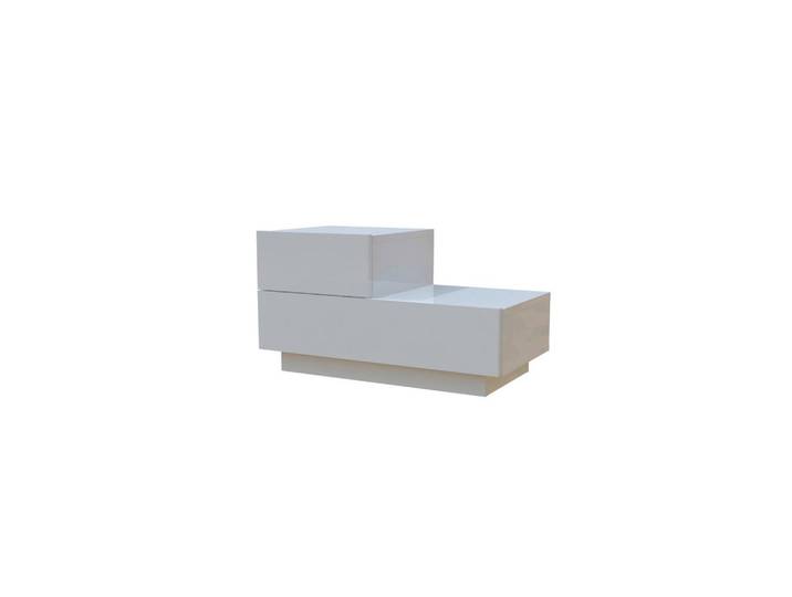 Nachttisch Kayra Weiß B: 70cm