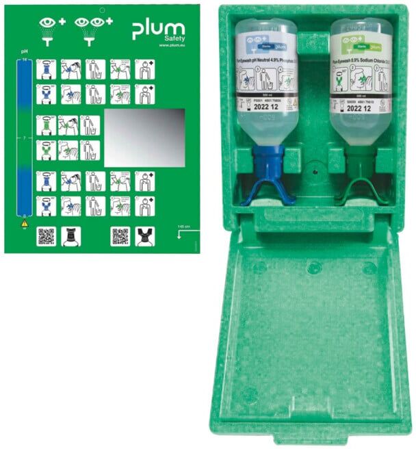 PLUM Douche oculaire d'urgence Boîte combinée (4862)