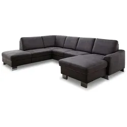 MAISON Wohnlandschaft Atlanta Mikrofaser Grau