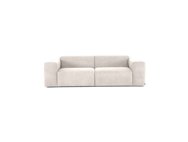 Mid.you 3-Sitzer-Sofa Manne, Beige, Kunststoff, 266x76x116 cm, Made in EU, Rücken echt, Wohnzimmer, Sofas & Couches, Sofas, 3-Sitzer Sofas