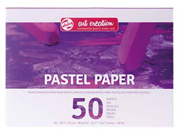 Talens Art Creation Pastelpapier Pad - A4 29.7x21cm - 90gsm - 50 Vellen - Lijmgebonden