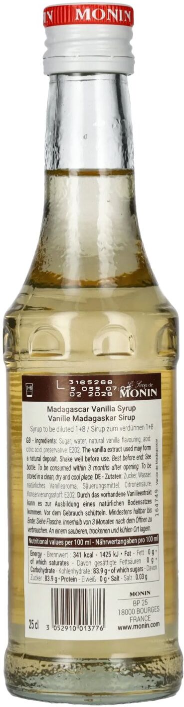 Le Sirop de Monin VANILLE 0,25l