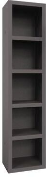 Oakland Living Corporation 5 Tier 84-in Tall Wooden Bookcase Shelf