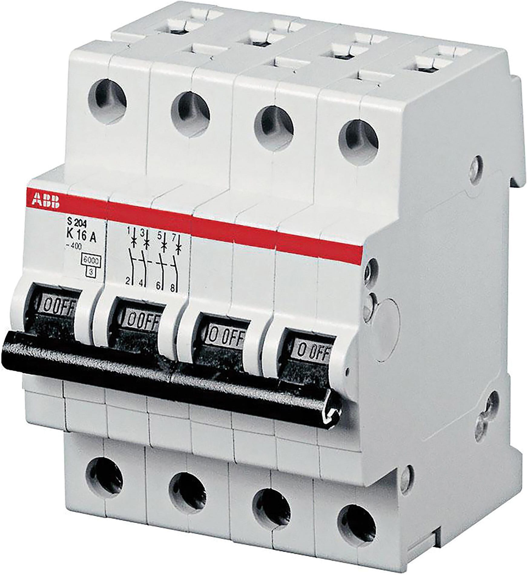 Tecnomat INTERRUTTORE MAGNETOTERMICO ABB 32A 415V 6KA 4 MODULI ABB