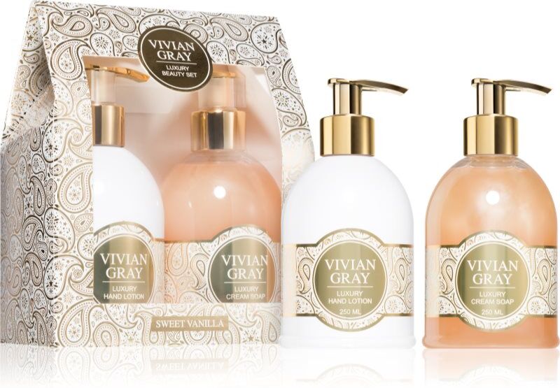 Vivian Gray Romance Vanilla & Patchouli coffret cadeau mains