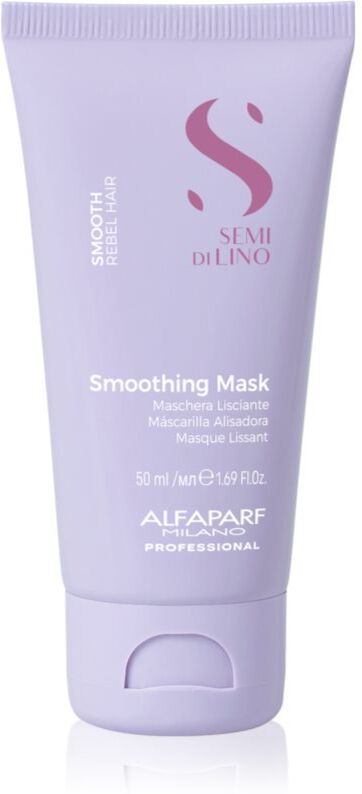 Alfaparf Milano Semi di Lino Smooth masque lissant pour cheveux indisciplinés et frisottis 50 ml